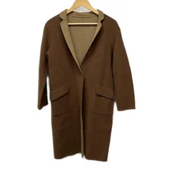 ユナイテッドアローズ グリーンレーベル コート サイズ38 M レディース - ダークブラウン×ベージュ 長袖/リバーシブル/秋/冬