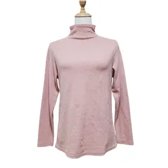 IMPACT インパクト ハイネック長袖トップス ピンク レディース