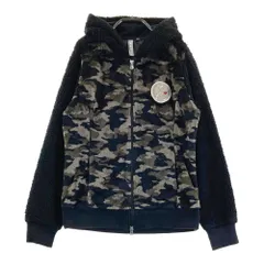 サイズ：L AND PER SE アンパスィ  ボア ジップパーカー 迷彩 カモフラ柄 ブラック系 [240101504538] ゴルフウェア レディース ストスト