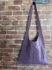 紫の着物地ショルダー