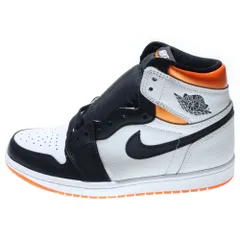 NIKE (ナイキ) AIR JORDAN 1 HIGH OG ELECTRO ORANGE エア ジョーダン 1 エレクトロ オレンジ ハイカットスニーカー ホワイト/オレンジ US8.5/26.5cm 555088-180
