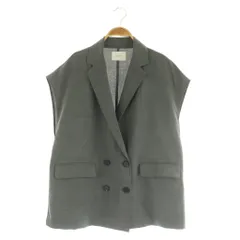 ディスコート Discoat 24SS テックリネンフレンチシャツジャケット 半袖 ダブル F グレー /MY ■OS