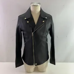 04w5338▽※【中古】JOURNAL STANDARD ジャーナルスタンダード 17-011-600-8180-3-0 レザージャケット ダブルライダース ブラック M ラムレザー 【八王子店】