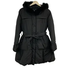 レッセパッセ　ウエストマークロングダウンコート　38 黒　定価47,300円 レッセパッセ ウエストマークロングダウンコート 38 黒 定価47,300円