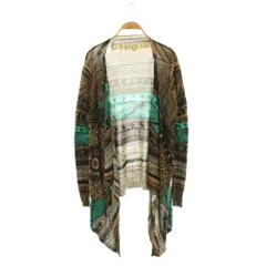 デシグアル Desigual 総柄 カーディガン ニット L マルチカラー /DF ■OS