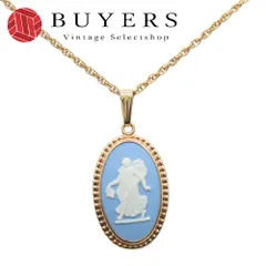 【中古】 ウェッジウッド ネックレス メタル ゴールド ブルー メッキ アクセサリー レディース 女性 Wedgwood