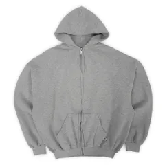 ラッセル RUSSELL 00s 2000年代 フルジップ スウェットパーカー フーディー 無地 ブランク 旧タグ USA ヴィンテージ アメリカ 古着 メンズ パーカー 霜降りグレー XL【中古】