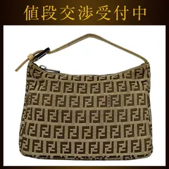 フェンディ ポーチ アクセサリーポーチ ベージュ ブラウン ズッキーノ