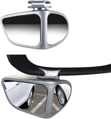 I'm so happy 補助ミラー 車 サイド補助ミラー 後方 自動車 サイドミラー 死角 事故防止 (シルバー,  左)