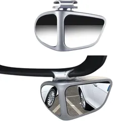 I'm so happy 補助ミラー 車 サイド補助ミラー 後方 自動車 サイドミラー 死角 事故防止 (シルバー,  右)