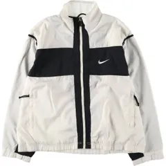 古着 90年代 ナイキ NIKE ライン入り バックロゴ 2WAY ウインドブレーカー メンズM相当 ヴィンテージ/eaa601874