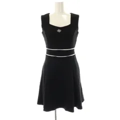 ロイヤルパーティー ROYAL PARTY ワンピース ノースリーブ ミニ F 黒 /NR ■OS