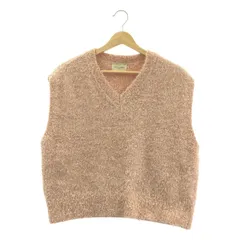 【美品】  UNITED ARROWS / ユナイテッドアローズ | 2024AW | グリッターラメ ノースリーブ ニットベスト | F | ピンク | レディース