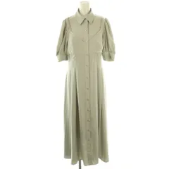 リエンダ rienda チェーンビスチェコンビフレアラインOP ワンピース マキシ ロング M 緑 グリーン /AT ■OS