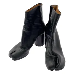【美品】  Maison Margiela / メゾンマルジェラ | TABI BOOTS 足袋 レザーヒールブーツ | 37 1/2 | ブラック | レディース