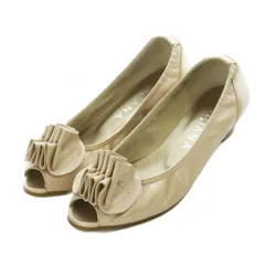 ダイアナ DIANA パンプス 22.5cm ピンクベージュ ラメ ウエッジソール /RI ■OS