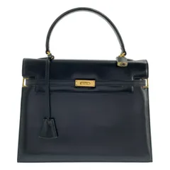 MORABITO / モラビト | スカラ28 レザー ハンドバッグ | ブラック/ゴールド | レディース