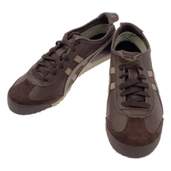 【美品】  Onitsuka Tiger / オニツカタイガー | MEXICO 66 / メキシコ レザー ローカット スニーカー | 23.5 | ダークブラウン | レディース