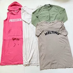 【お得！まとめ売り】【4点セット】【レディースMサイズ】 C.O.L.Z.A コルザ MA-1ブルゾン パーカーワンピース Tシャツワンピ 半袖ロゴカットソー カジュアル ストリート