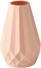 HIRAISM 花瓶 プラスチック 割れない おしゃれ 北欧 インテリア フラワーベース (ピンク)