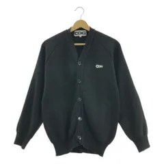 CDG by Comme des Garcons. / シーディージー コムデギャルソン | V-NECK SCHOOL CARDIGAN ロゴ  カーディガン | S | ブラック | メンズ