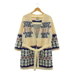 Coohem / コーヘン | NATIVE KNIT ネイティブ柄 ニット カーディガン | 38 | ホワイト | レディース