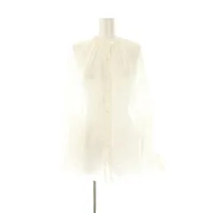 スローブ イエナ SLOBE IENA 24SS ラミーギャザーシャツ 長袖 リネン ホワイト /DO ■OS