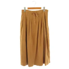 パドカレ pas de calais リネン混 スカート フレア 34 ベージュ /CX ■OS