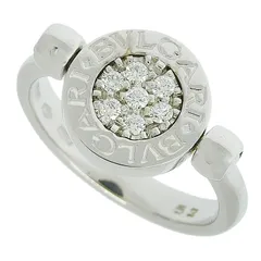 BVLGARI ブルガリ ブルガリブルガリ フリップ ダイヤ オニキス リング K18WG 750 ホワイトゴールド ダイヤモンド オニキス #52 12号相当 指輪 アクセサリー レディース 送料無料 240101829971 ★