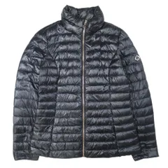 新品同様 Kate Spade ケイトスペード パッカブル ダウンジャケット スペードロゴ キルティング ブルゾン 軽量 黒 ブラック レディース 古着 中古 USED