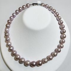淡水パール ラベンダー系 ネックレス 約45cm - メルカリ