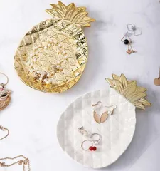 トレイ 収納ケース アクセサリー収納 北欧 ゴールド インテリアトレイ 皿 卓上収納箱 小物置き 飾り 小物入れ 可愛いjies1121