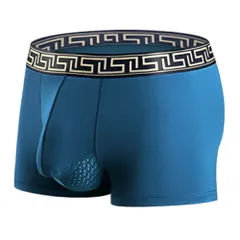 ボクサーパンツ メンズ 蒸れない 分離型 立体 メッシュ 上向き 股間ポケット 通気 大きいサイズ さらさら ストレッチ 太ゴム おしゃれ 男性 パンツ 下着 mk1