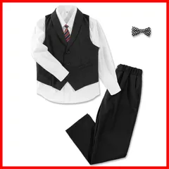 [LOLANTA] 子供 スーツ 男の子 フォーマル キッズ 4点セット 5点セット 入学式 卒業式 七五三 ピアノの発表会 コンサート 司会者 結婚式 お呼ばれ 誕生日 90-170