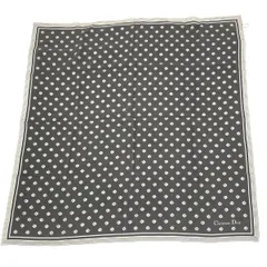 Christian Dior クリスチャンディオール スカーフ  シルク100％/総柄   絹 グレー レディース / 240002232009