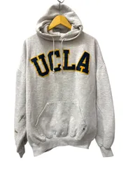 RUSSELL ATHLETIC (ラッセルアスレティック) カレッジスエットパーカー USA製 80S 90S UCLA ワッペン 古着 ビンテージ カリフォルニア大学 XXL グレー メンズ/004