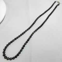 黒真珠 ネックレス 本真珠 セミバロック 鈍色 - メルカリ