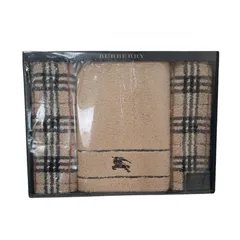BURBERRY タオルセット バスタオル1枚フェイスタオル 2枚　S