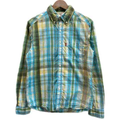 Levi's RED TAB　チェックシャツ　長袖　シャツ　コットン　ボタンダウン　胸ポケット　赤タブ　スモールe　アメカジ　古着