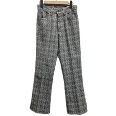 Levi's　ブーツカットパンツ　60's-70's vintage　刻印78　SCOVILLジッパー　センタープレス　黒タブ　アーガイルチェック　アメカジ　古着