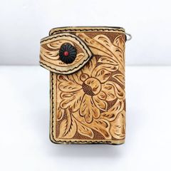 極美品】FUNNY 二つ折り財布 カービング レフティミクニ クラフト