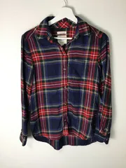 【AMERICAN EAGLE】チェック柄フランネルシャツ サイズXS