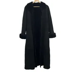 DKNY(ダナキャラン) コート サイズM レディース美品 - 黒 長袖/ムートン/冬