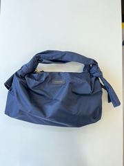 希少✨アンテプリマミスト ハンドバッグ 自立 シルバー金具 ネイビー 