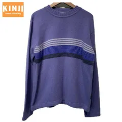 Paul Smith JEANS　セーター　ニット　トップス　クルーネック　ボーダー　ハイゲージ　ラムウール　古着