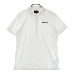 未使用)ブリーフィングゴルフ 新作 メンズ 半袖ポロシャツ M ホワイト BRIEFING GOLF（ブリーフィングゴルフ） ブリーフィング ゴルフ