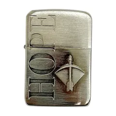 懸賞品HOPE ブラックZIPPO HOPE灰皿セット② ZIPPO ジッポー HOPE ホープ 真ん中に矢 ライター ブラック 箱付