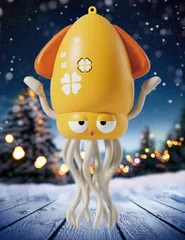 【SNS急上昇★日本発上陸】　イカゆらりん　いかおもちゃ　イカ　玩具　障害物回避　タコおもちゃ　自動這う　USB充電式　知育玩具　早期教育　安全設計　音楽　LEDライト　プレゼント　センサー搭載　誕生日プレゼント (イエロー） [イエロー]