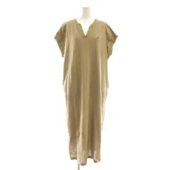 ラコステ LACOSTE B:MING by BEAMS別注 ノースリーブ ワンピース キーネック プルオーバー 36 ベージュ /CX ■OS