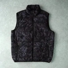 ポロ ラルフローレン カモ柄 ダウンベスト ブラック / グレー